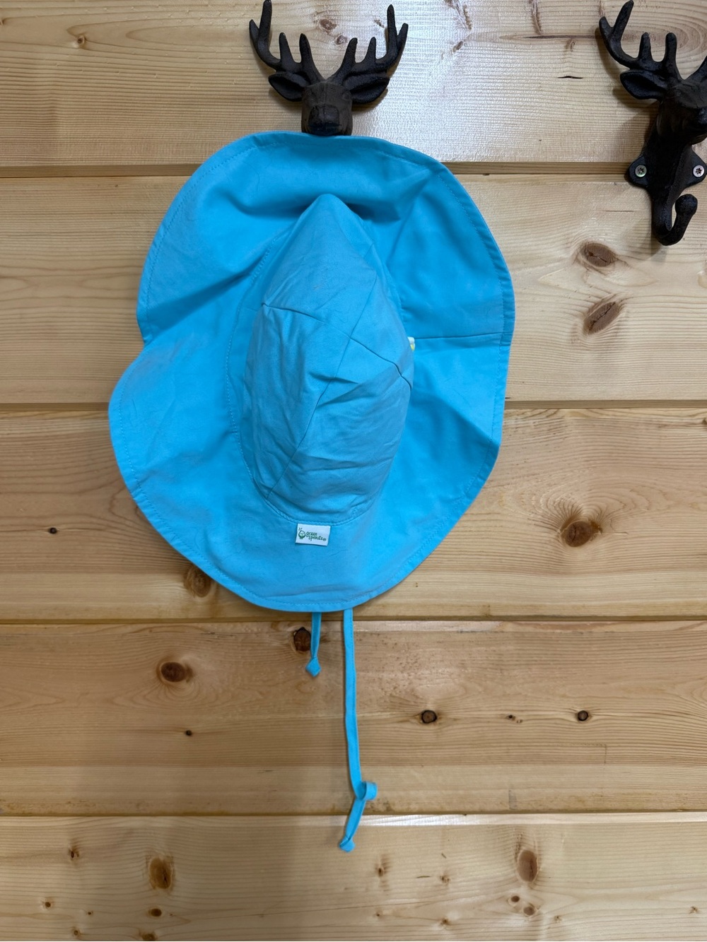 Kids Swim Coverup Sun Hat - Turquoise Blue - Unbranded